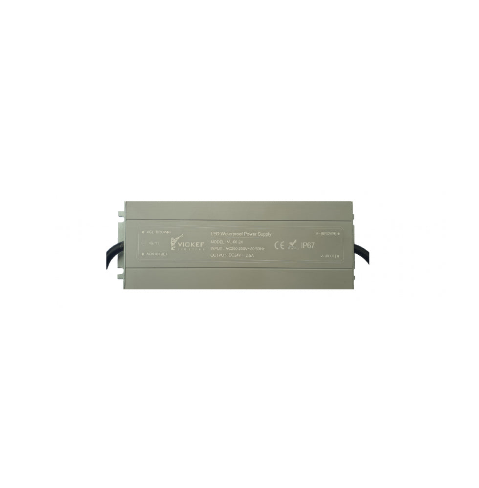 Light Fixture Power Supply 24V DC, 60W, IP67 On-Off – Viokef