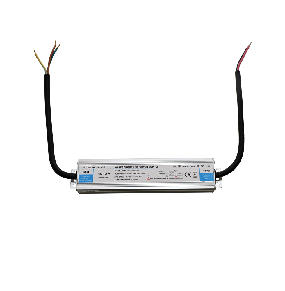 Light Fixture Power supply 48VDC 100W100W IP67 – Viokef