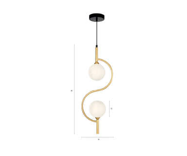 Pendant Light Metal, L:16 H 62 cm – Luma