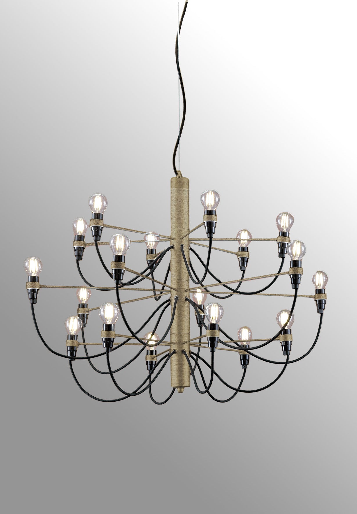 Pendant Light 18-lights, Oxidized gold – Luma