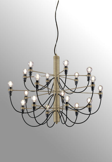 Pendant Light 18-lights, Oxidized gold – Luma