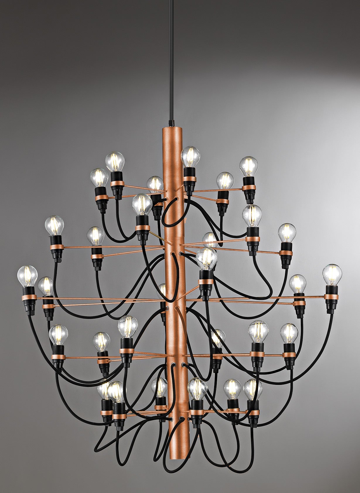 Pendant Light 18-lights, Oxidized gold – Luma