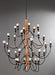 Pendant Light 18-lights, Oxidized gold – Luma
