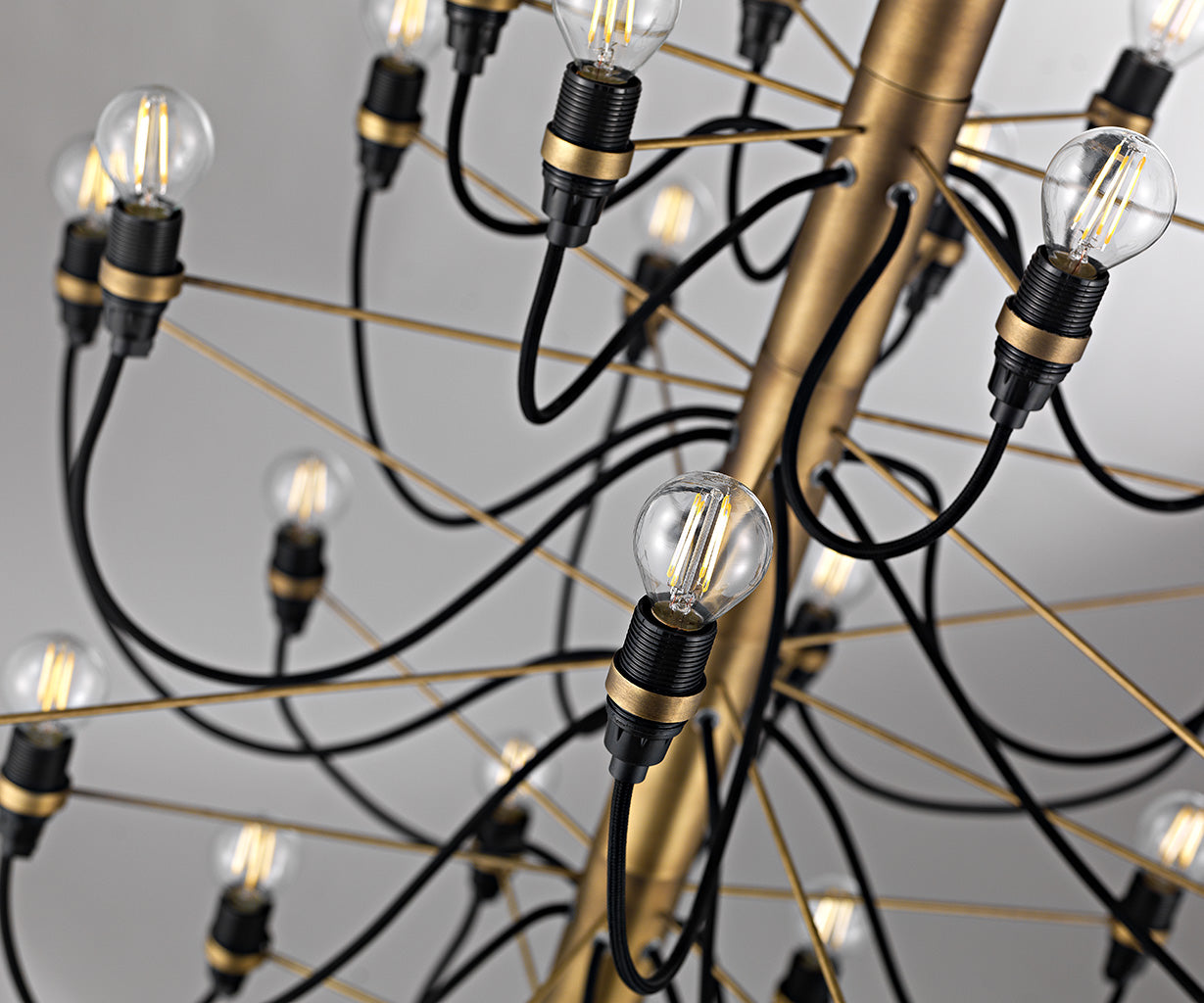 Pendant Light 18-lights, Oxidized gold – Luma