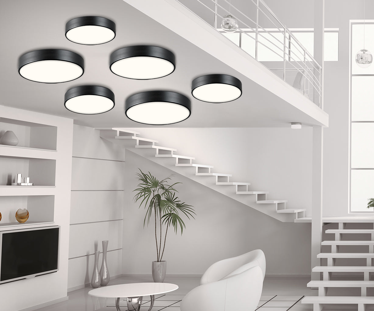 Ceiling Light 21, Silver – Luma