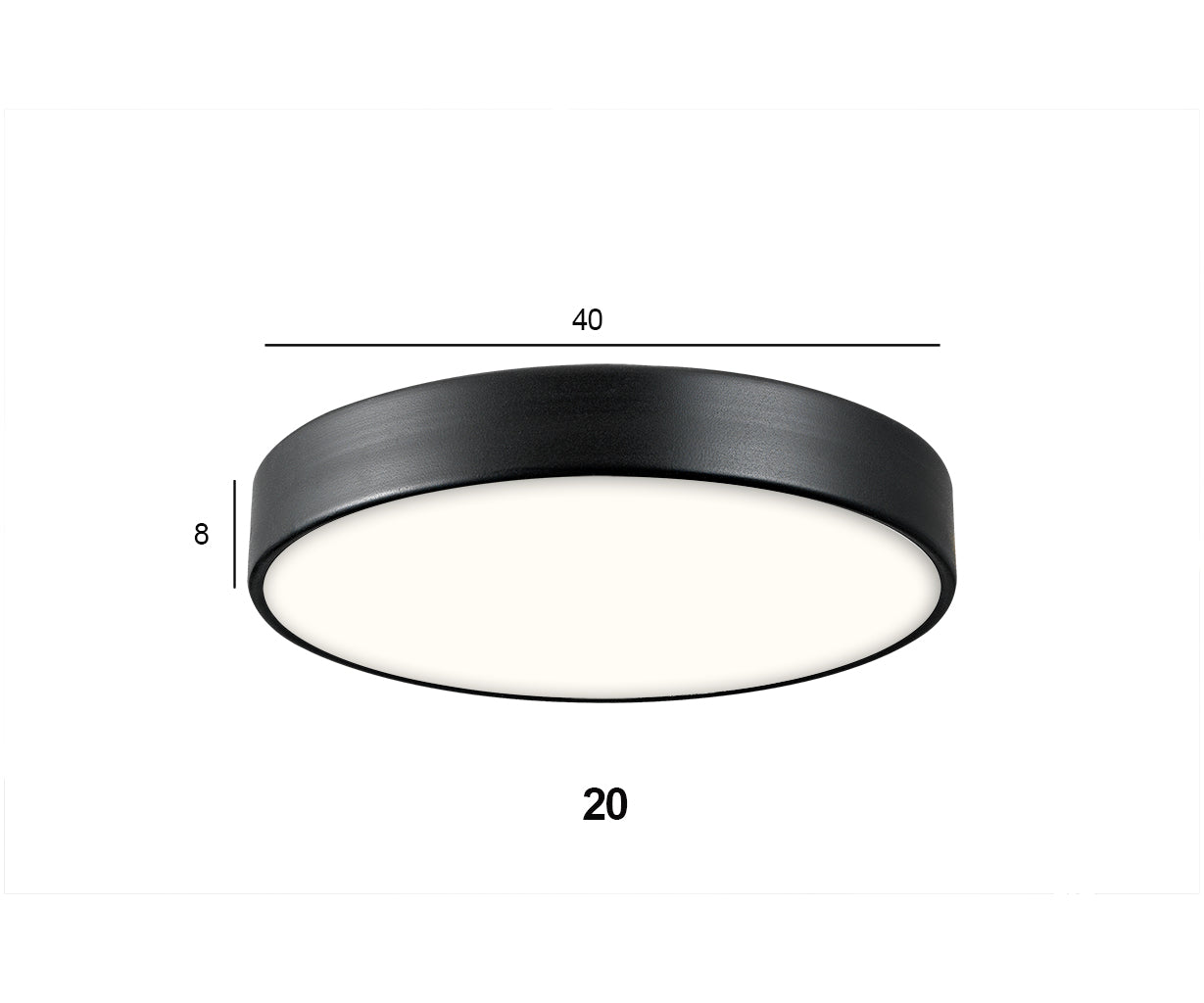 Ceiling Light 21, Black – Luma