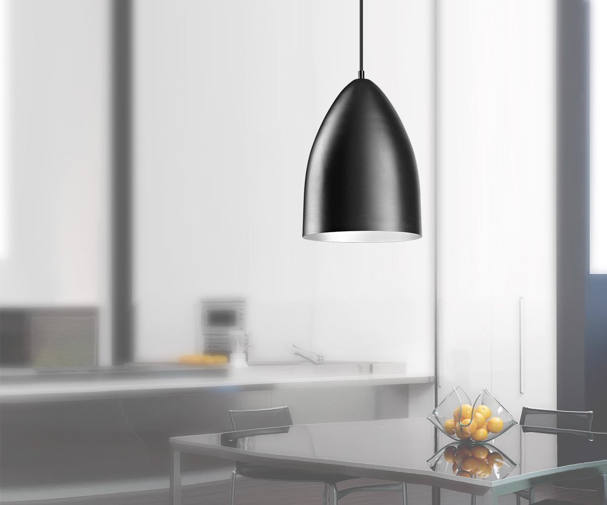 Pendant Light Aluminium, Ø25 cm – Luma
