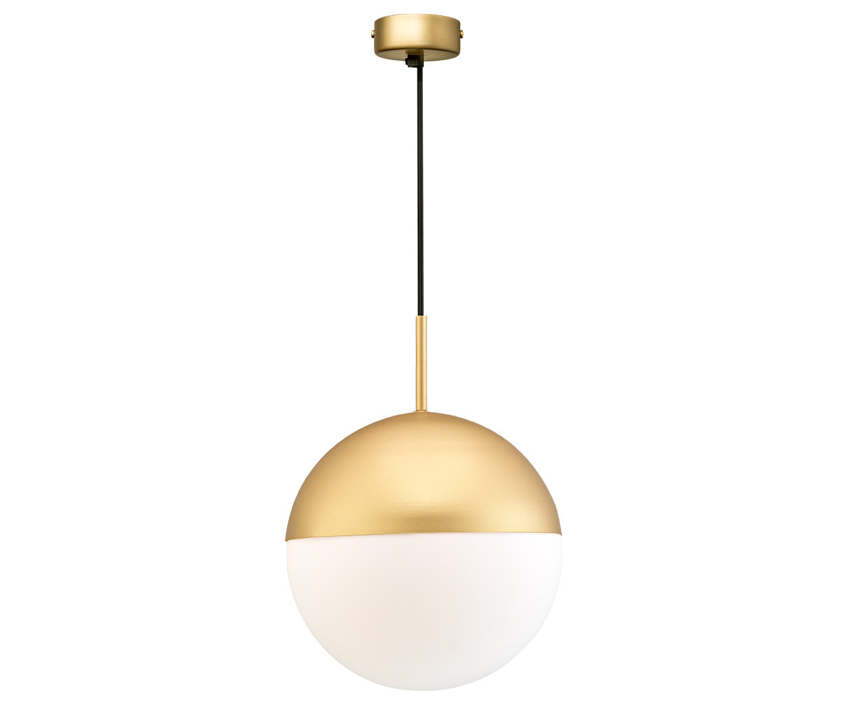 Pendant Light Aluminium, Glass, Ø30 cm – Luma