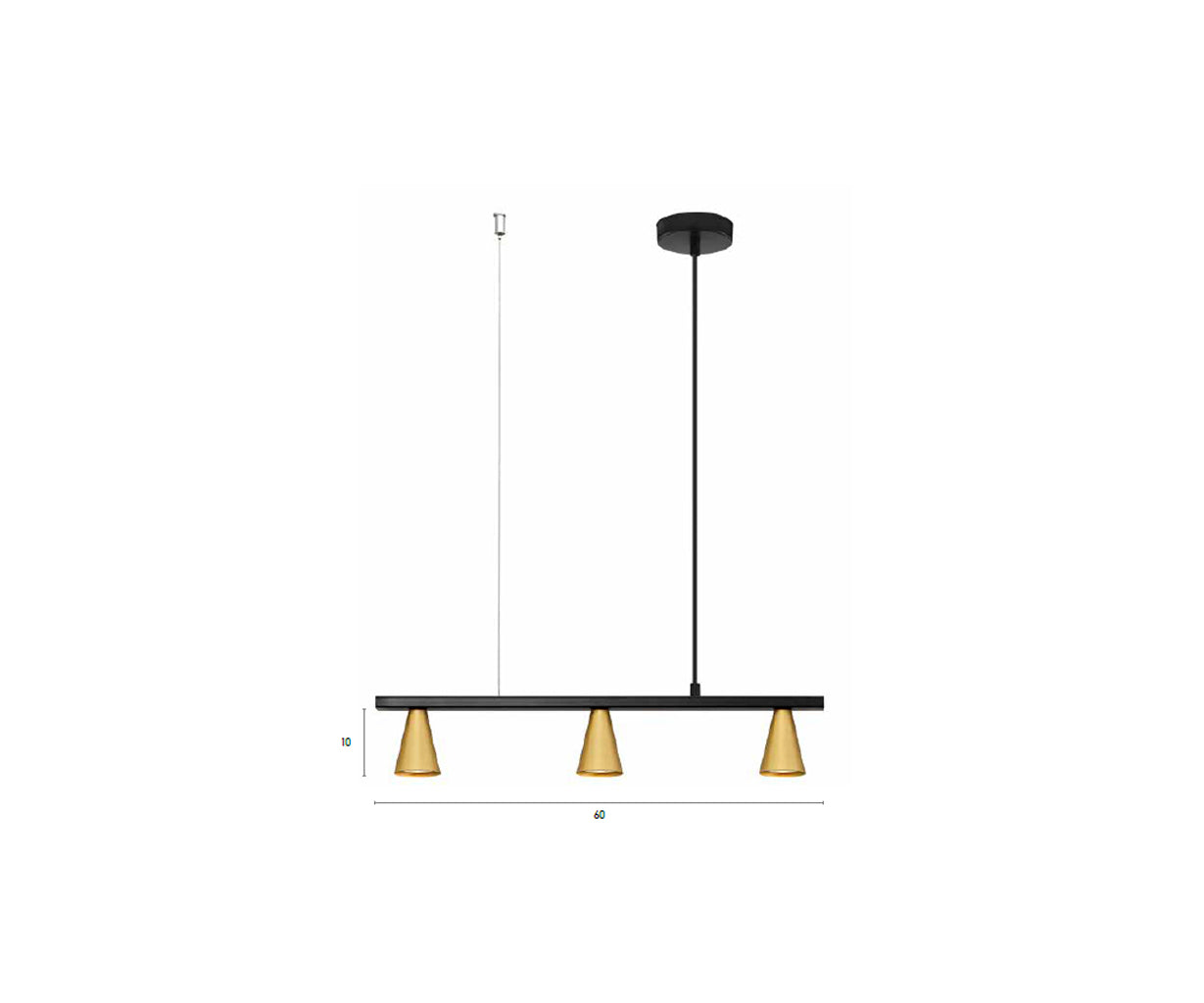 Pendant Light Black, Triple – Luma