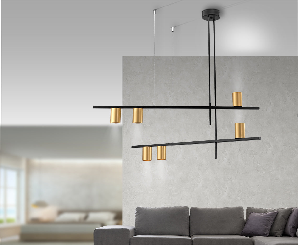 Pendant Light Black, Triple – Luma