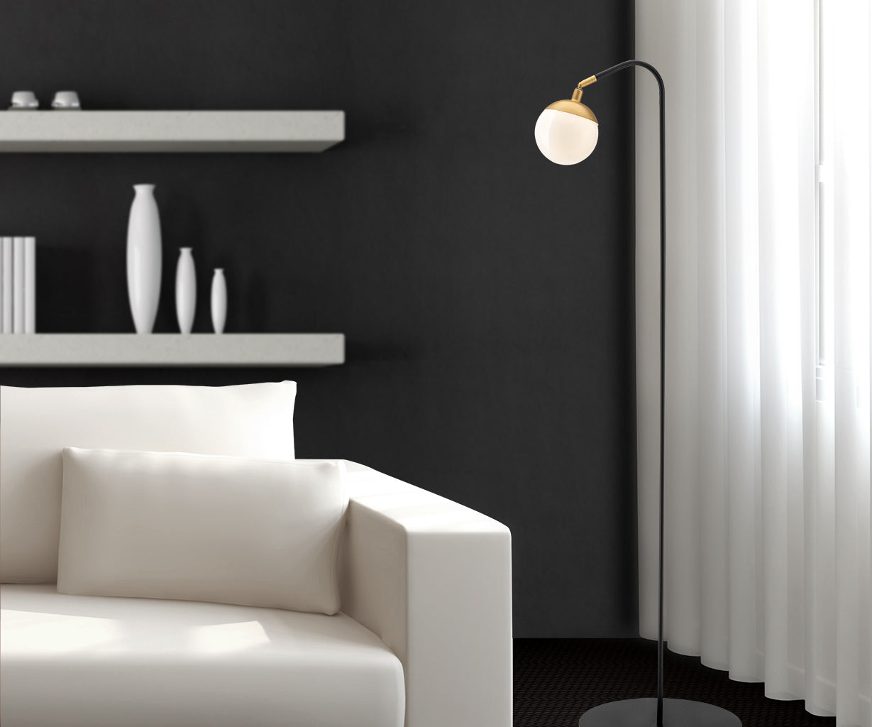 Floor Lamp Metal, Ø30 cm – Luma
