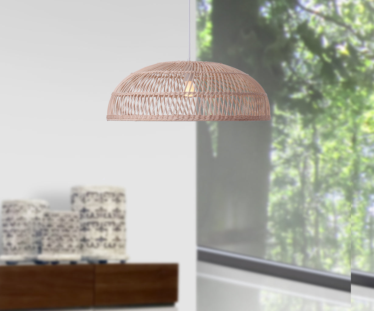Pendant Light Natural, Rattan, Ø60 cm – Luma