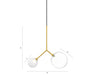 Pendant Light Metal, W:45 H 45 cm – Luma