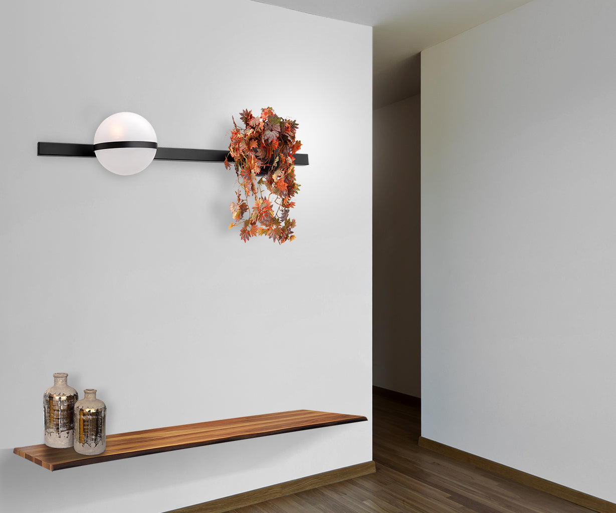 Wall Light Wall lamp with flower pot – Luma