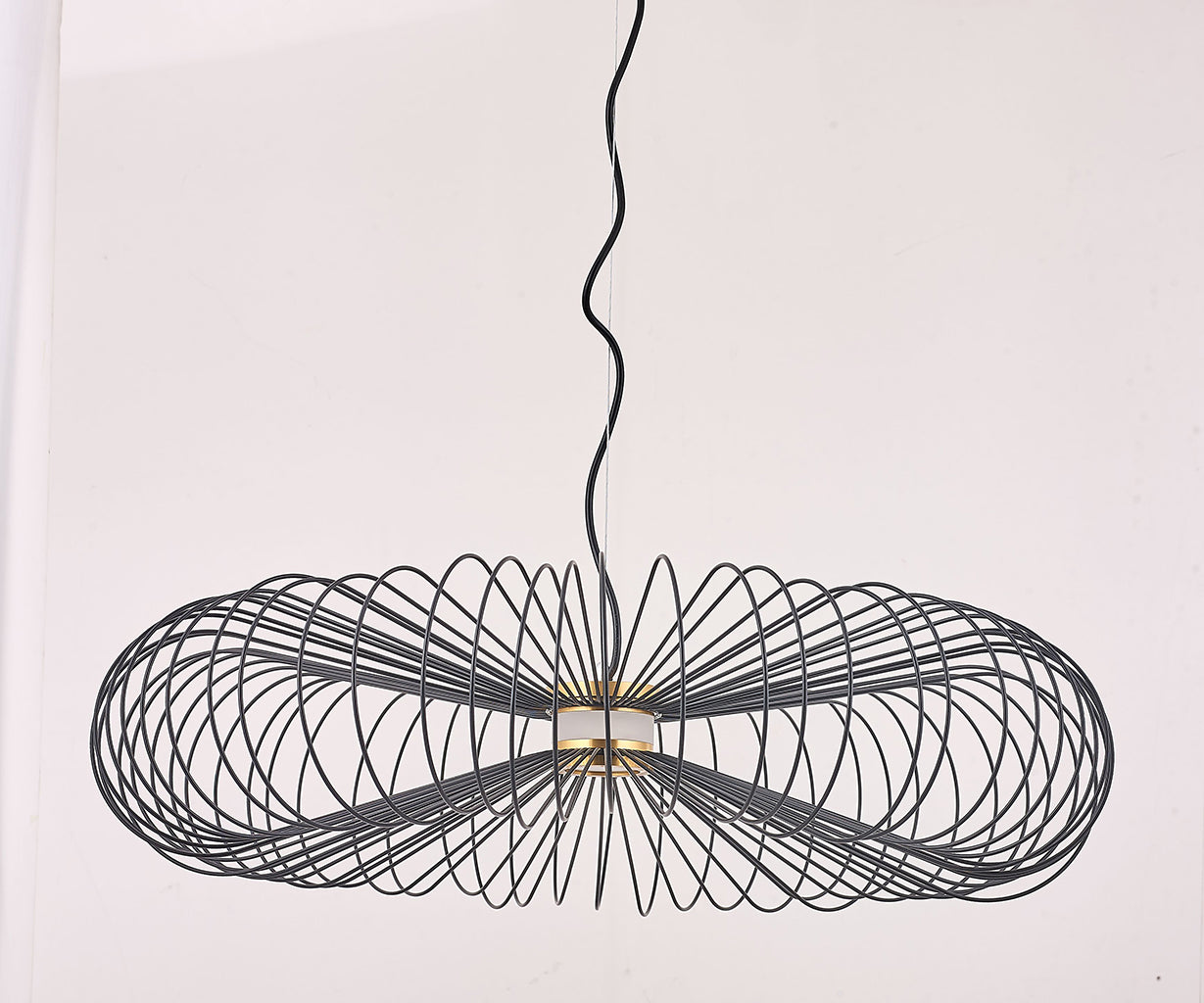 Pendant Light Black, Aluminum & Acrylic, Ø75 cm – Luma