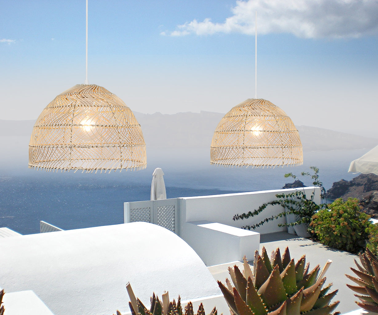 Pendant Light Natural, Rattan, Ø35 cm – Luma