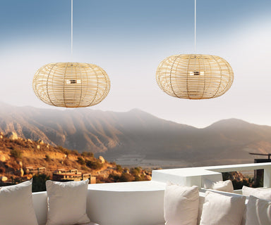 Pendant Light Natural, Rattan, Ø79 cm – Luma