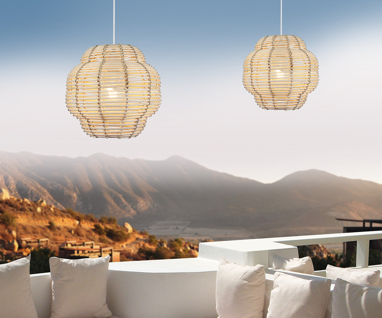 Pendant Light Natural, Rattan, Ø33 cm – Luma