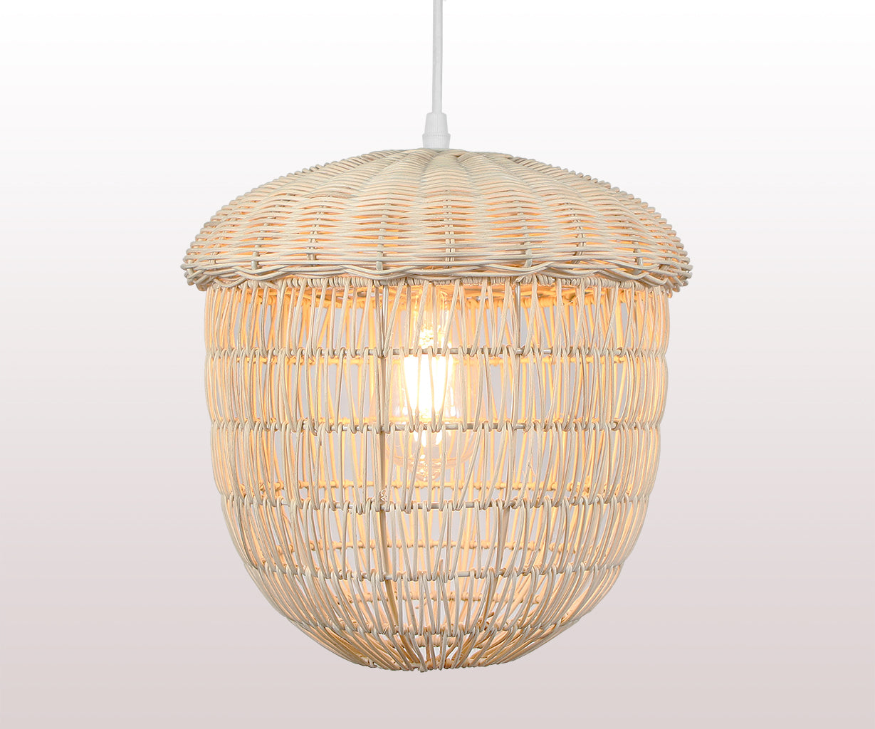 Pendant Light Natural, Rattan, Ø30 cm – Luma