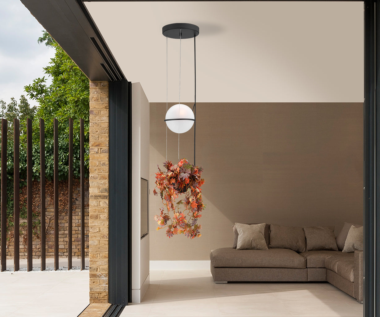 Ceiling Light Ceiling light with flower pot – Luma
