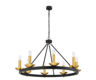 Pendant Light 8 candle-lights on a Pendant circle – Luma