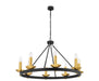 Pendant Light 8 candle-lights on a Pendant circle – Luma