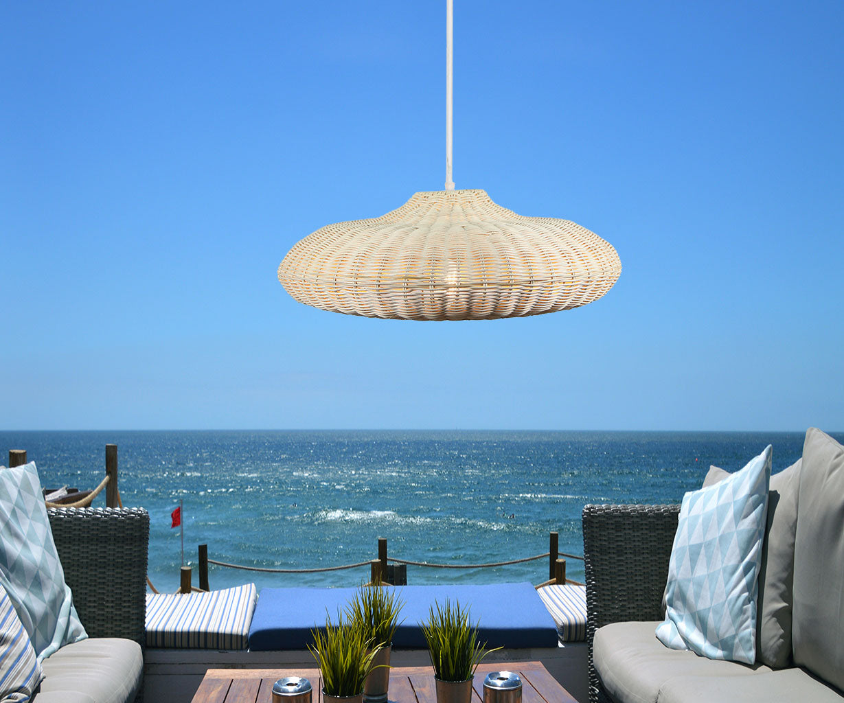 Pendant Light Natural, Rattan, Ø50 cm – Luma