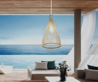 Pendant Light Natural, Bamboo, Ø25 cm – Luma