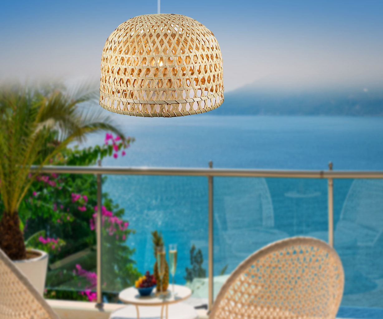 Pendant Light Natural, Bamboo, Ø52 cm – Luma