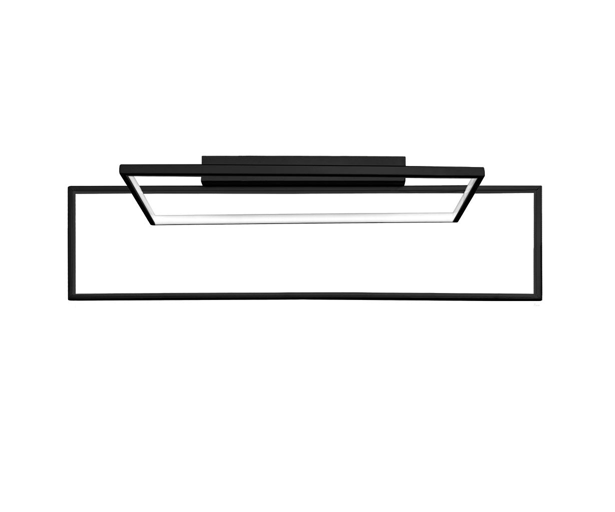 Ceiling Light Aluminium, L:70 H 25 cm – Luma