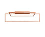 Ceiling Light Aluminium, L:70 H 25 cm – Luma