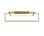 Ceiling Light Aluminium, L:70 H 25 cm – Luma