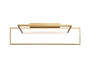 Ceiling Light Aluminium, L:70 H 25 cm – Luma