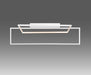 Ceiling Light Aluminium, L:70 H 25 cm – Luma