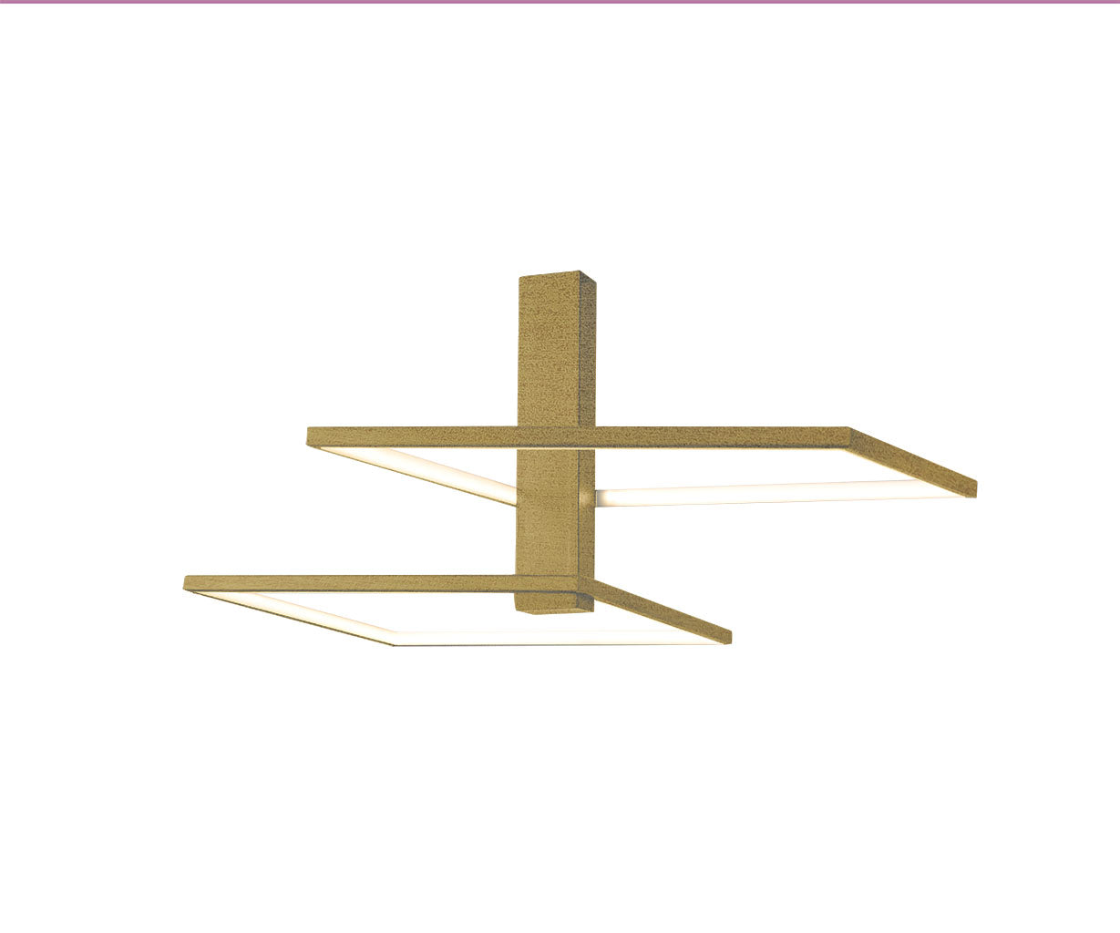 Ceiling Light Aluminium, L:54 H 25 cm – Luma
