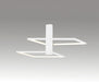 Ceiling Light Aluminium, L:54 H 25 cm – Luma