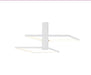 Ceiling Light Aluminium, L:54 H 25 cm – Luma