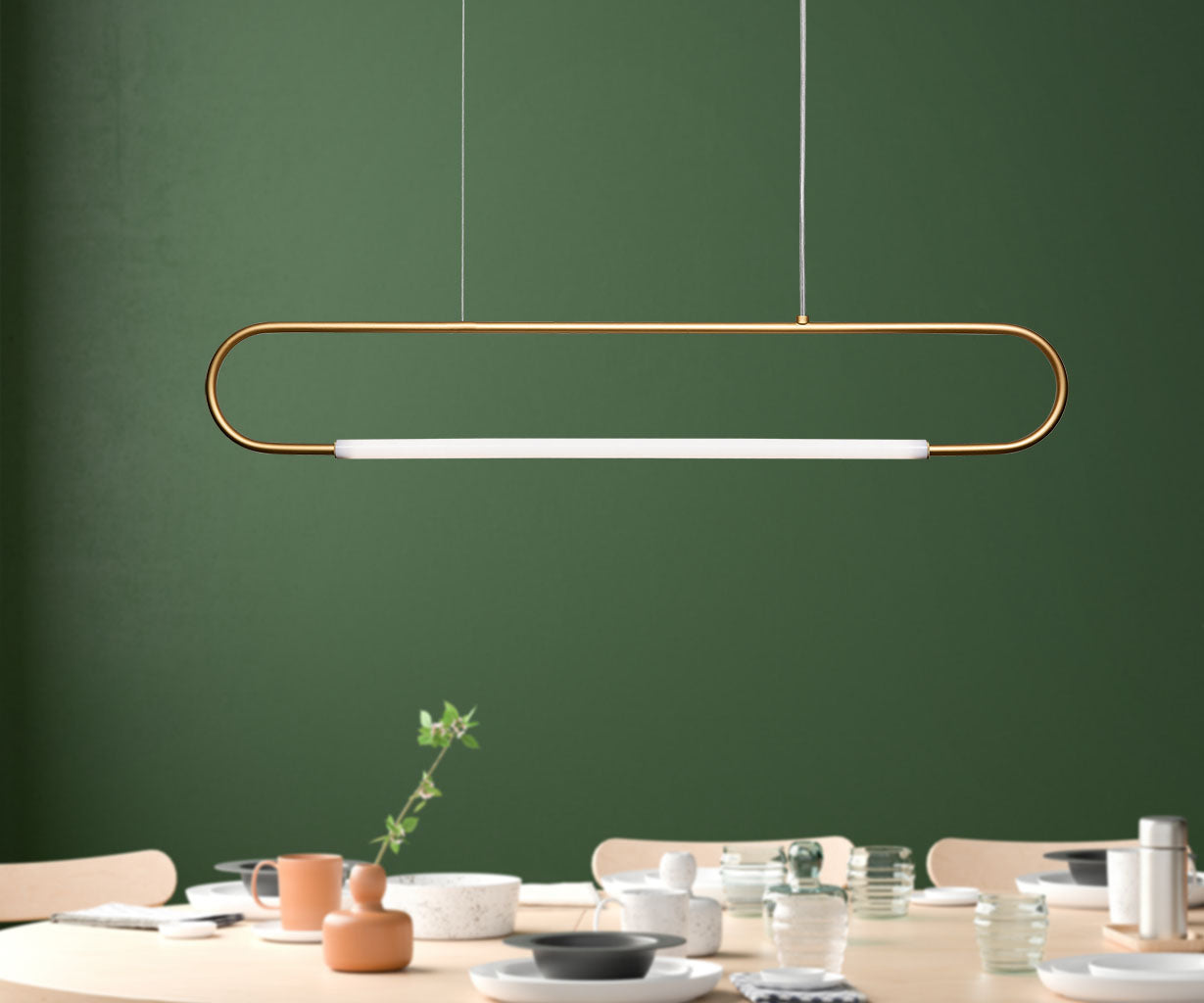 Pendant Light Metal, L:95 H 15 cm – Luma