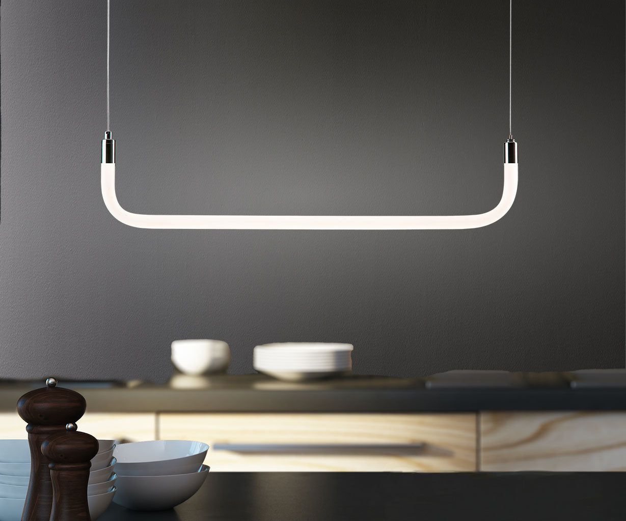 Pendant Light Metal, Acrylic, L:62 H 13 cm – Luma