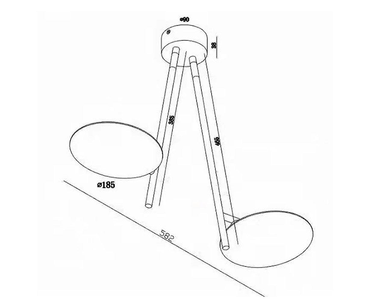 Ceiling Light W:23 cm – Luma