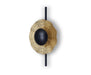 Wall Light Black and Gold, Metal, Ø28 cm – Luma