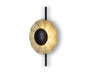 Wall Light Black and Gold, Metal, Ø28 cm – Luma