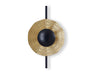 Wall Light Black and Gold, Metal, Ø28 cm – Luma