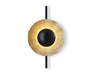 Wall Light Black and Gold, Metal, Ø28 cm – Luma