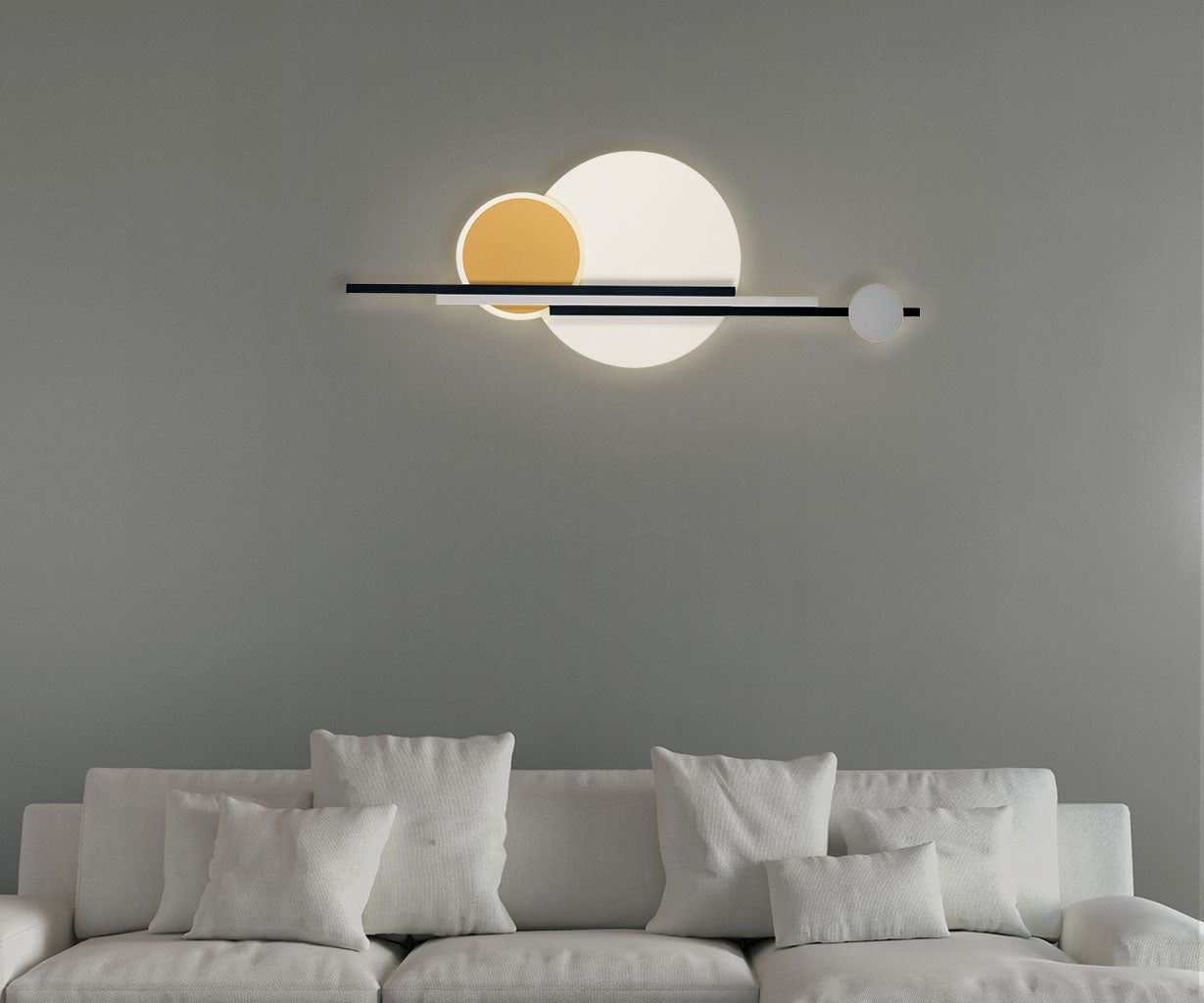 Wall Light As picture, Metal, L:118 H 45 cm – Luma
