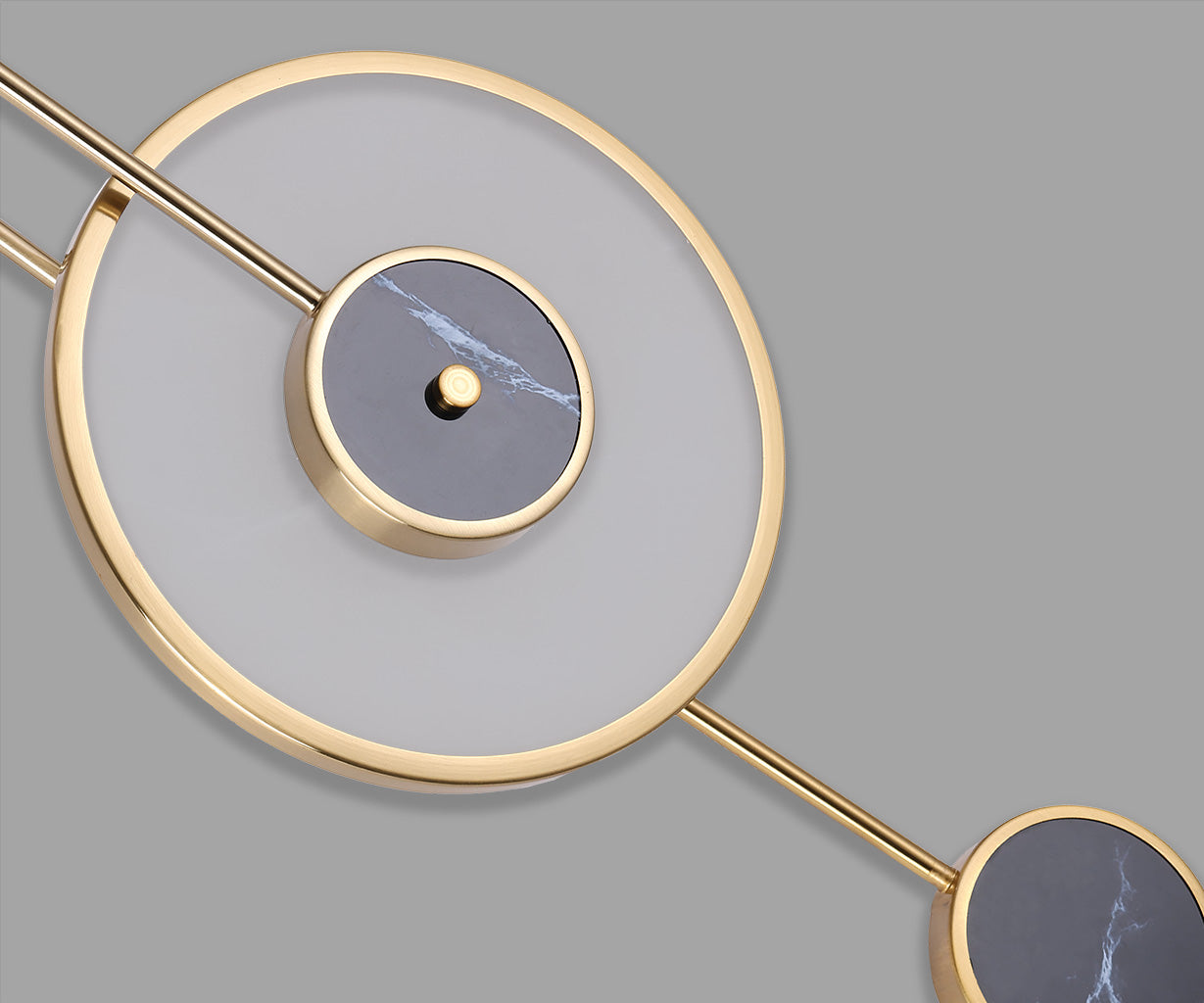 Wall Light Gold, Metal and Marble, W:25 H 58 cm – Luma