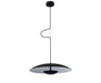 Pendant Light Satin Black/Satin White, Metal and Acrylic, Ø45 cm – Luma