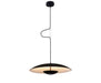 Pendant Light Satin Black/Satin White, Metal and Acrylic, Ø45 cm – Luma