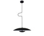Pendant Light Satin Black/Satin White, Metal and Acrylic, Ø45 cm – Luma