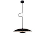 Pendant Light Satin Black/Satin White, Metal and Acrylic, Ø45 cm – Luma